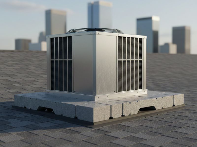 Roof Equipment Pad Repairs Supporting HVAC Systems In Union 1 Roof Equipment Pad Repairs