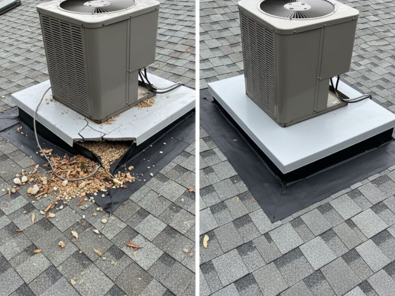 Roof Equipment Pad Repairs Supporting HVAC Systems In Union 3 Roof Equipment Pad Repairs